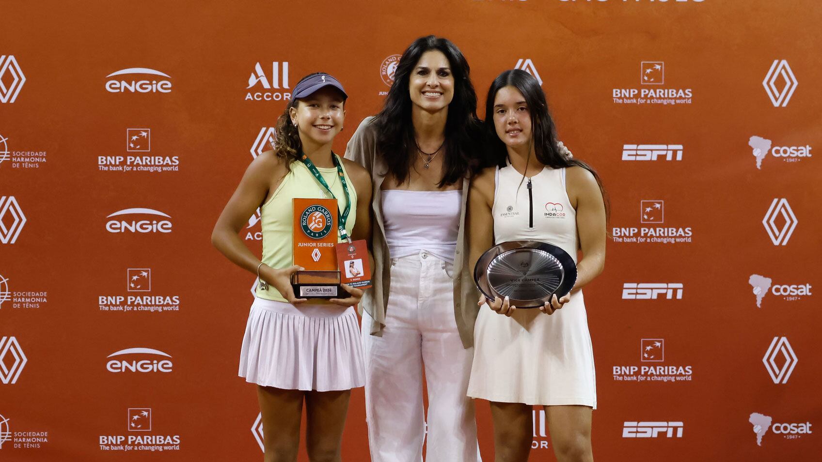 Gabriela Sabatini, embajadora de Roland Garros Junior durante el evento disputado en San Pablo (Crédito: FFT) 
