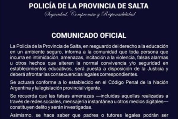 Imputaron a tres alumnos por intimidación pública tras amenazar con un tiroteo en Mar del Plata