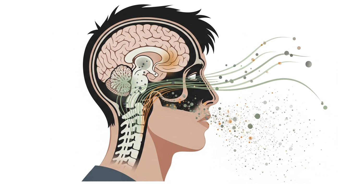 El mapa de receptores en la nariz coincide con los mapas olfativos del bulbo olfatorio en el cerebro, mostrando una continuidad topográfica desde la percepción hasta el procesamiento cerebral
(Imagen Ilustrativa Infobae)