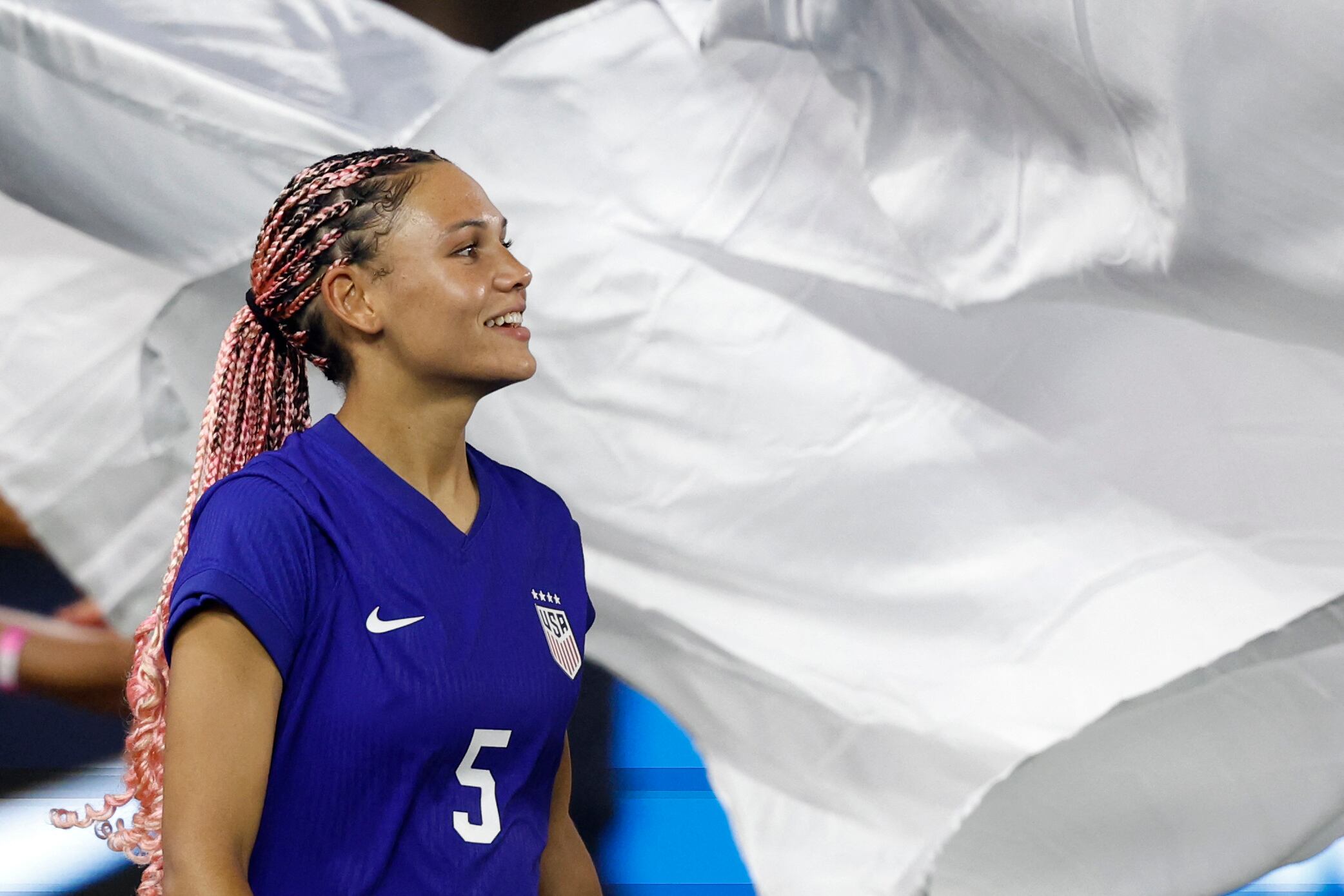 La futbolista de la selección de Estados Unidos se distingue entre las grandes figuras del fútbol (Credit: Geoff Burke-USA TODAY)