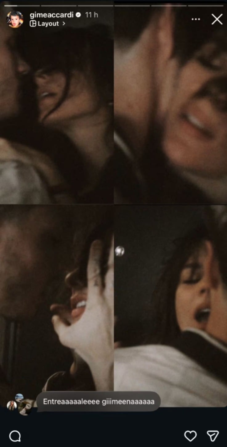 Las fotos al rojo vivo de Gimena y el rapero durante su proyecto juntos (Instagram)