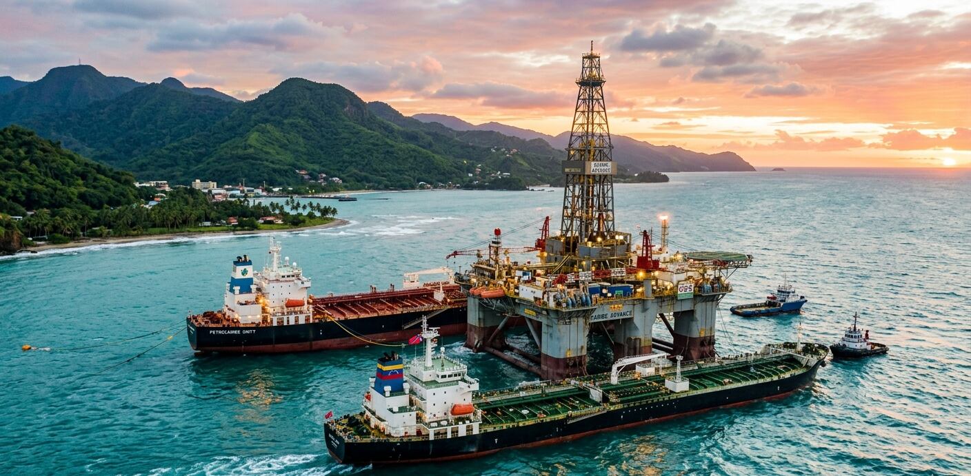 Naciones como República Dominicana, Honduras, Panamá, Jamaica y Bahamas aceleran estudios y licitaciones petroleras tras el auge guyanés. (Visuales IA)