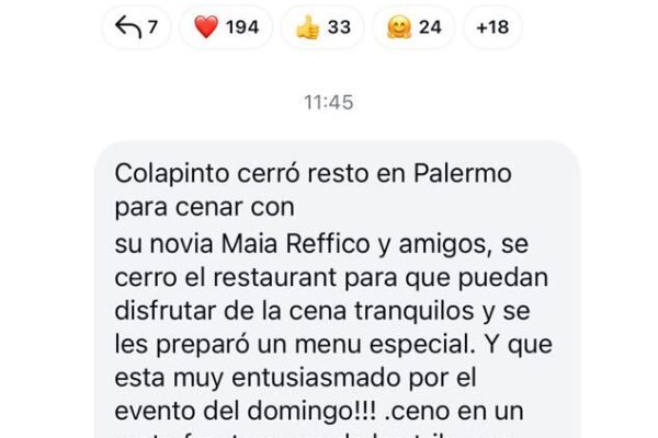 La foto de Franco Colapinto y Maia Raficco juntos que alimenta los rumores de romance