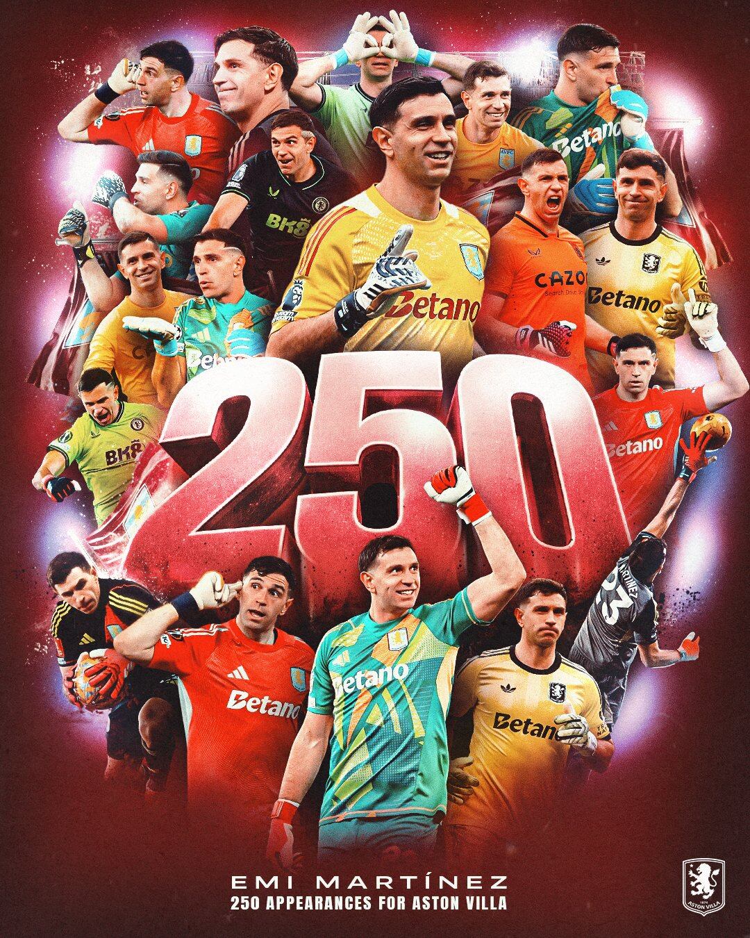 La impresionante marca que alcanzó el Dibu Martínez con el Aston Villa (@AVFCOfficial)