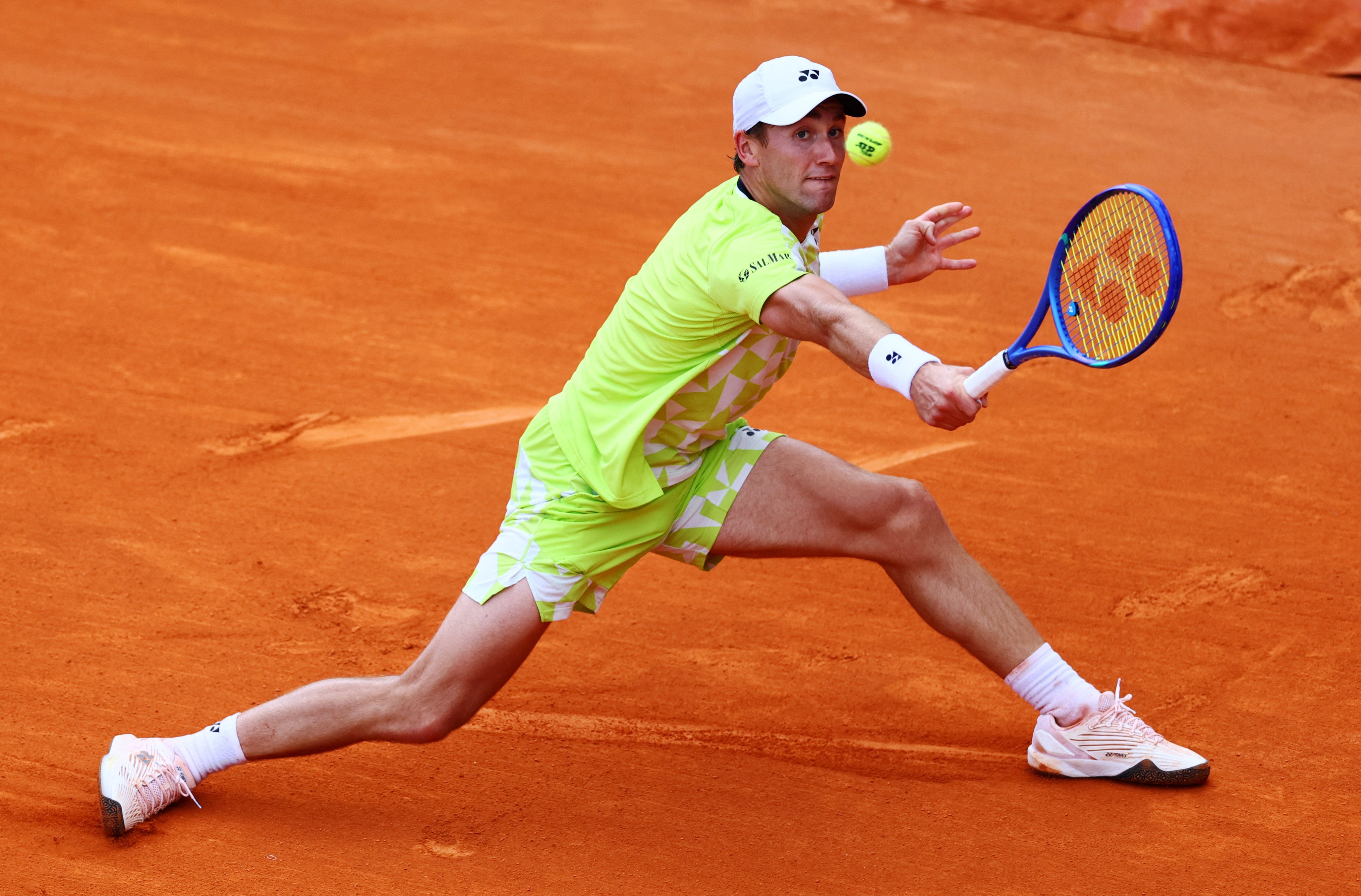 Casper Ruud regresa al Mutua Madrid Open 2026 tras superar una lesión muscular sufrida en el Masters 1000 de Montecarlo (REUTERS/Manon Cruz)