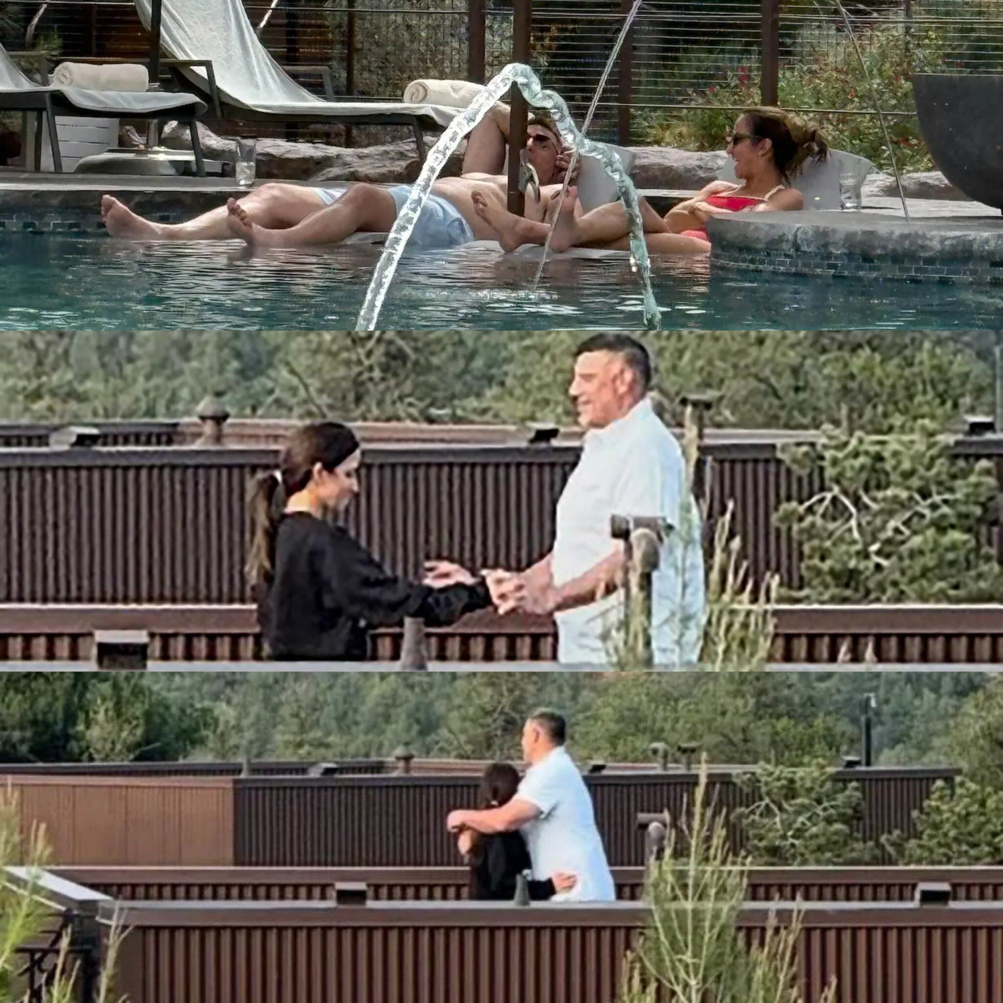 Algunas de las fotos que se viralizaron de la pareja en cuestión (Page Six)