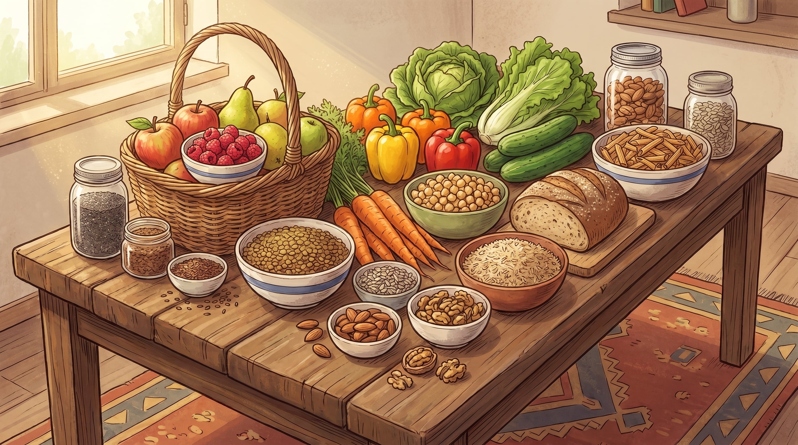 La insuficiencia de fibra es el principal problema de salud pública nutricional en el Reino Unido y eleva el riesgo de enfermedades crónicas (Imagen Ilustrativa Infobae)