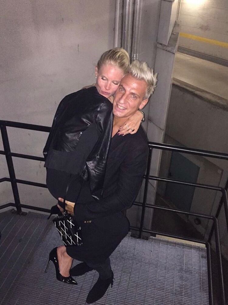 Maxi López y Daniela Christiansson en los comienzos de su relación