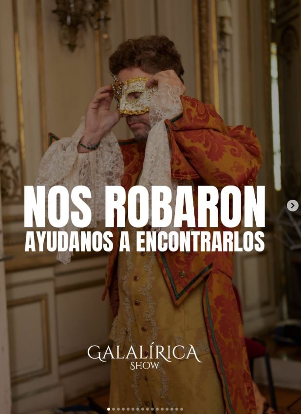 Fotos publicadas en la cuenta de Instagram de GalaLírica