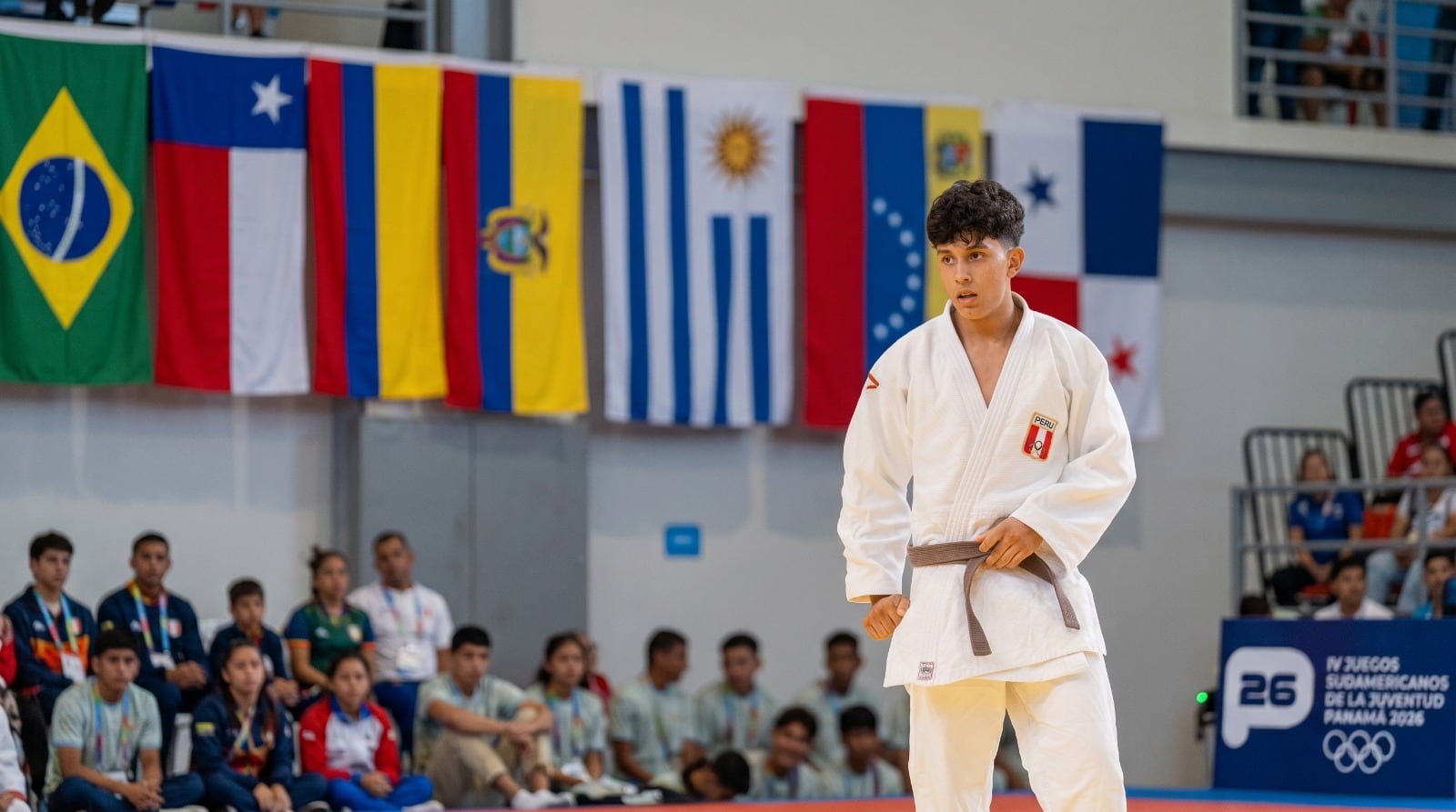 Yesus Perea obtuvo la medalla de bronce en judo 66 kg de los Juegos Suramericanos de la Juventud Panamá 2026. - créditos: IPD