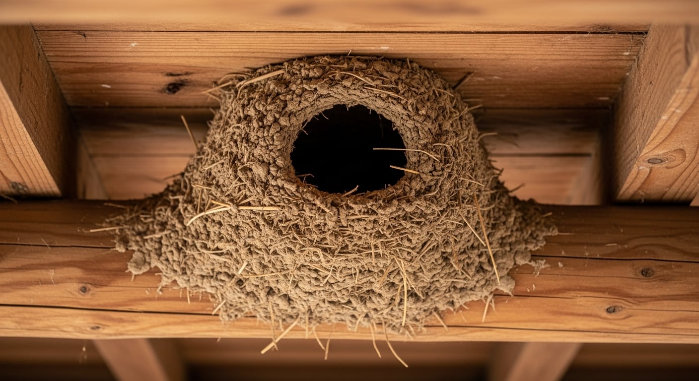 Las entradas de los nidos suelen ubicarse del mismo lado que la estructura lateral en el 63% de los casos, y hasta en el 84% cuando la estructura forma parte de la pared (Imagen Ilustrativa Infobae)