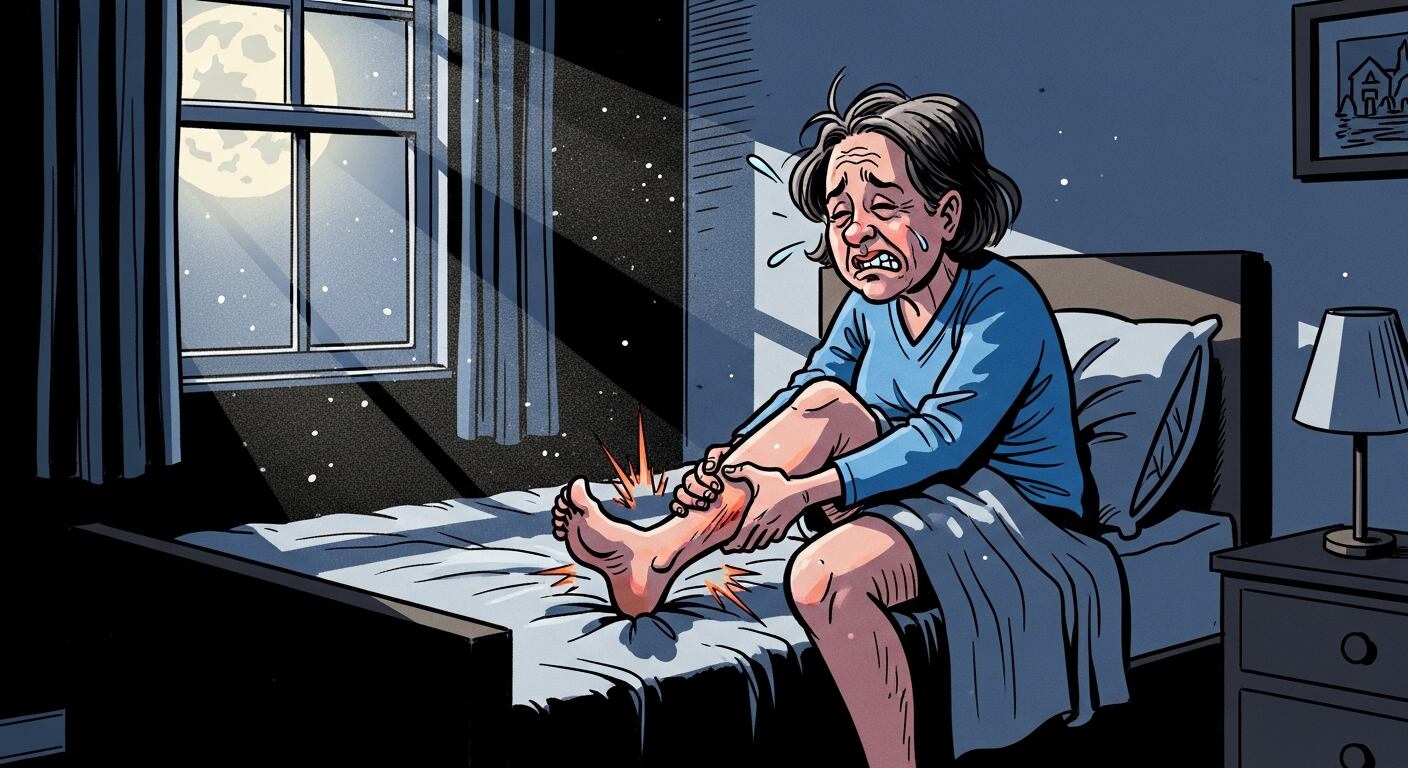 Los calambres nocturnos en las piernas afectan a millones de personas y alteran la calidad del sueño (Imagen Ilustrativa Infobae)