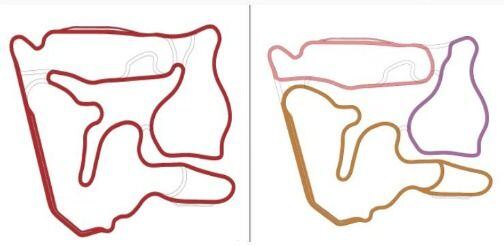 Los cinco circuitos planificados