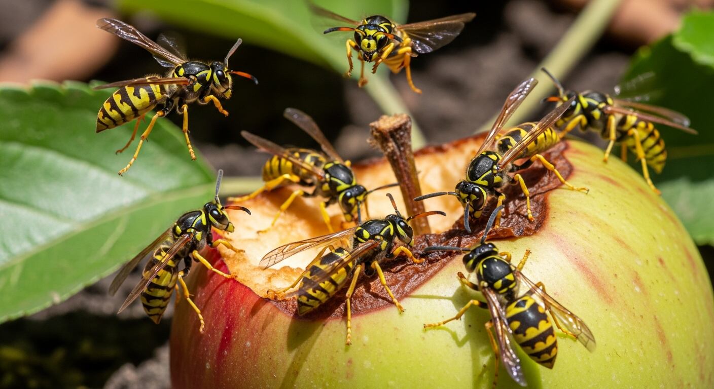 El CONICET considera a la chaqueta amarilla una especie invasora en Argentina, por su impacto sanitario y ambiental (Imagen Ilustrativa Infobae)