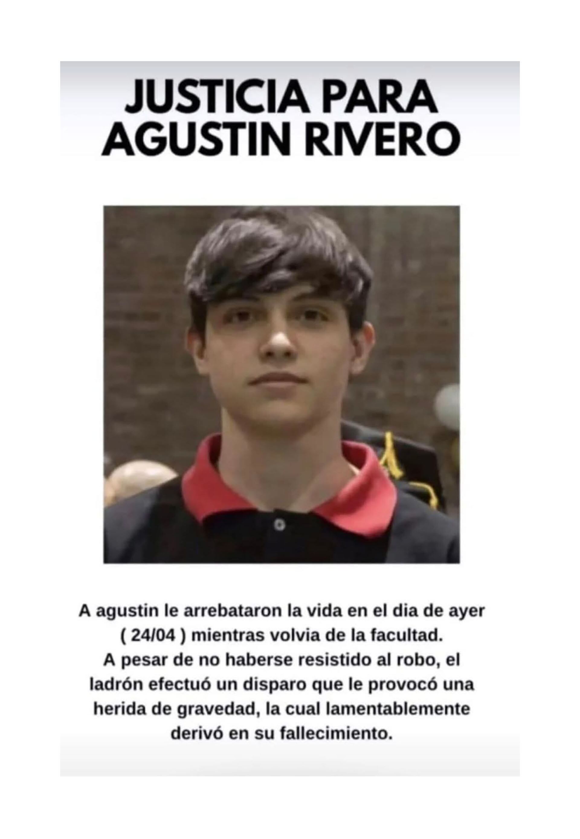 El joven se desplomó en brazos de su amigo. 