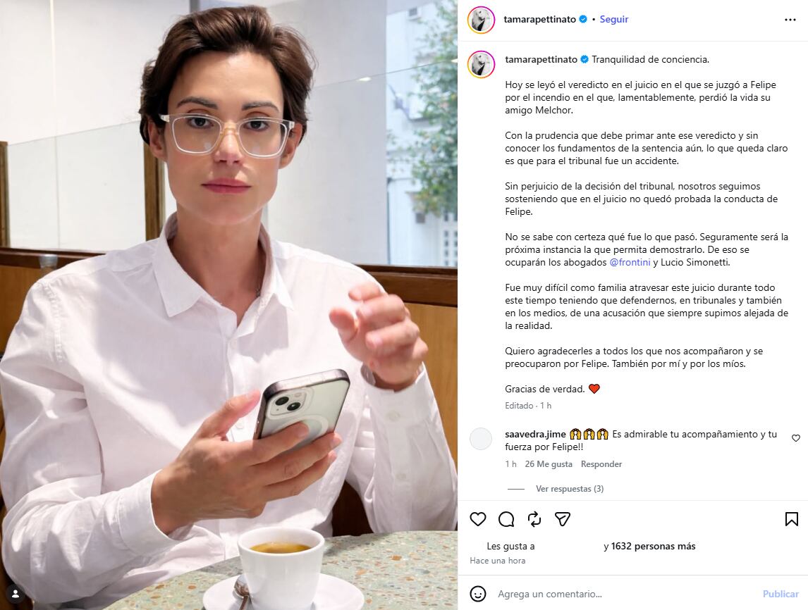 Tamara destacó el impacto emocional y mediático que el proceso judicial tuvo sobre toda la familia Pettinato