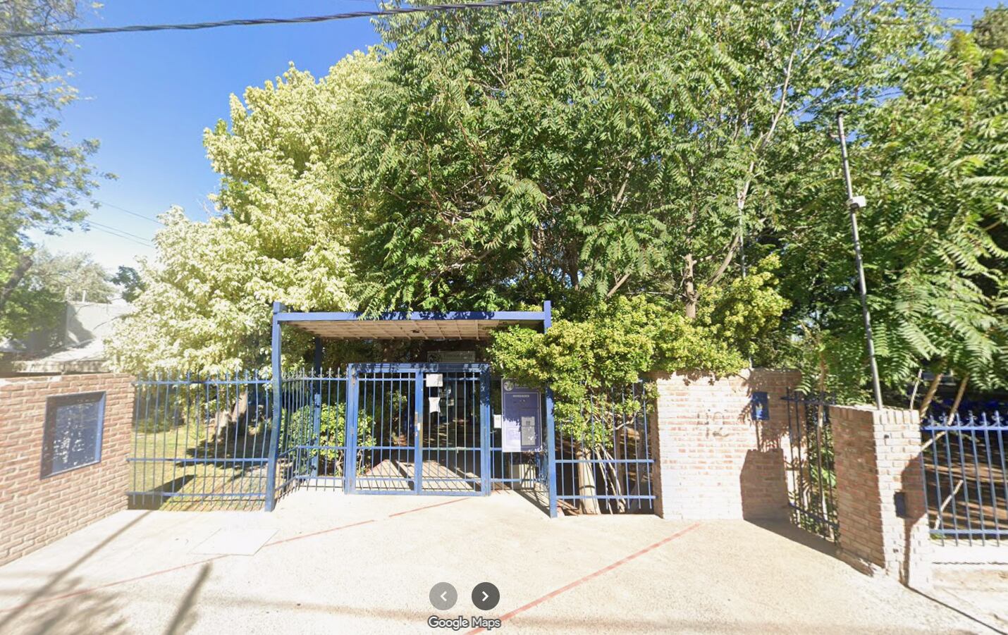 Colegio Estación Limay de Cipolletti donde sucedió la amenaza (Google Maps)