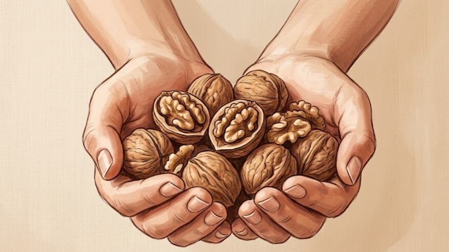 Las nueces contienen grasas saludables, fibra y antioxidantes que contribuyen a mejorar la salud general del organismo (Imagen Ilustrativa Infobae)