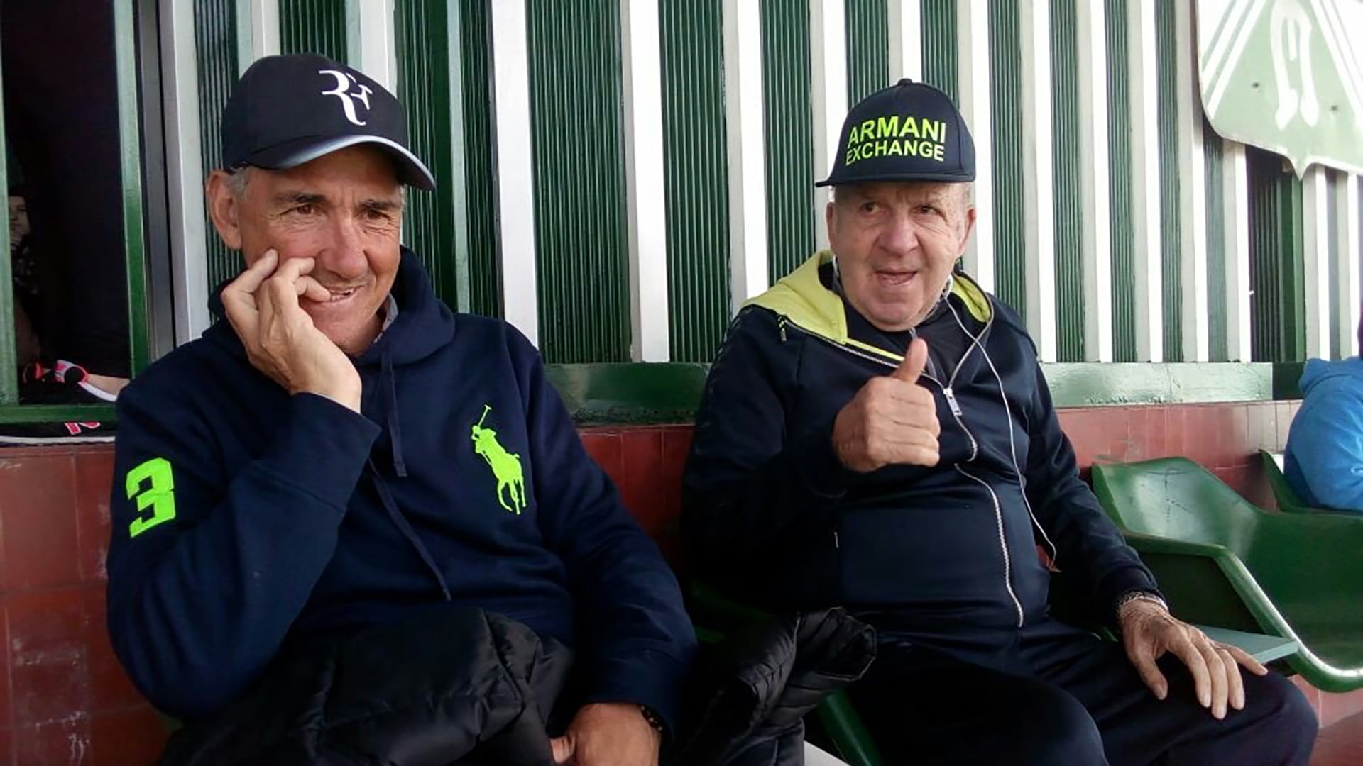 El legendario DT, junto a Víctor Marchesini, quien pasó de ser su pupilo a formar parte de su familia