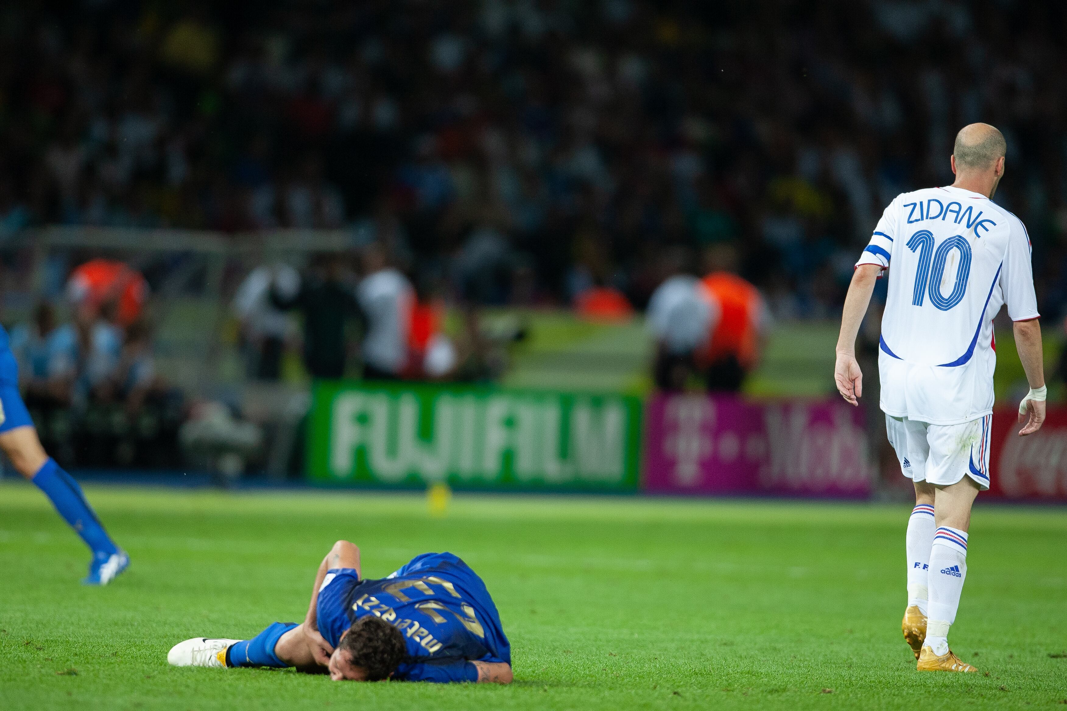 La acción de Zidane sobre Materazzi marcó el Mundial de Alemania 2006 (Getty)