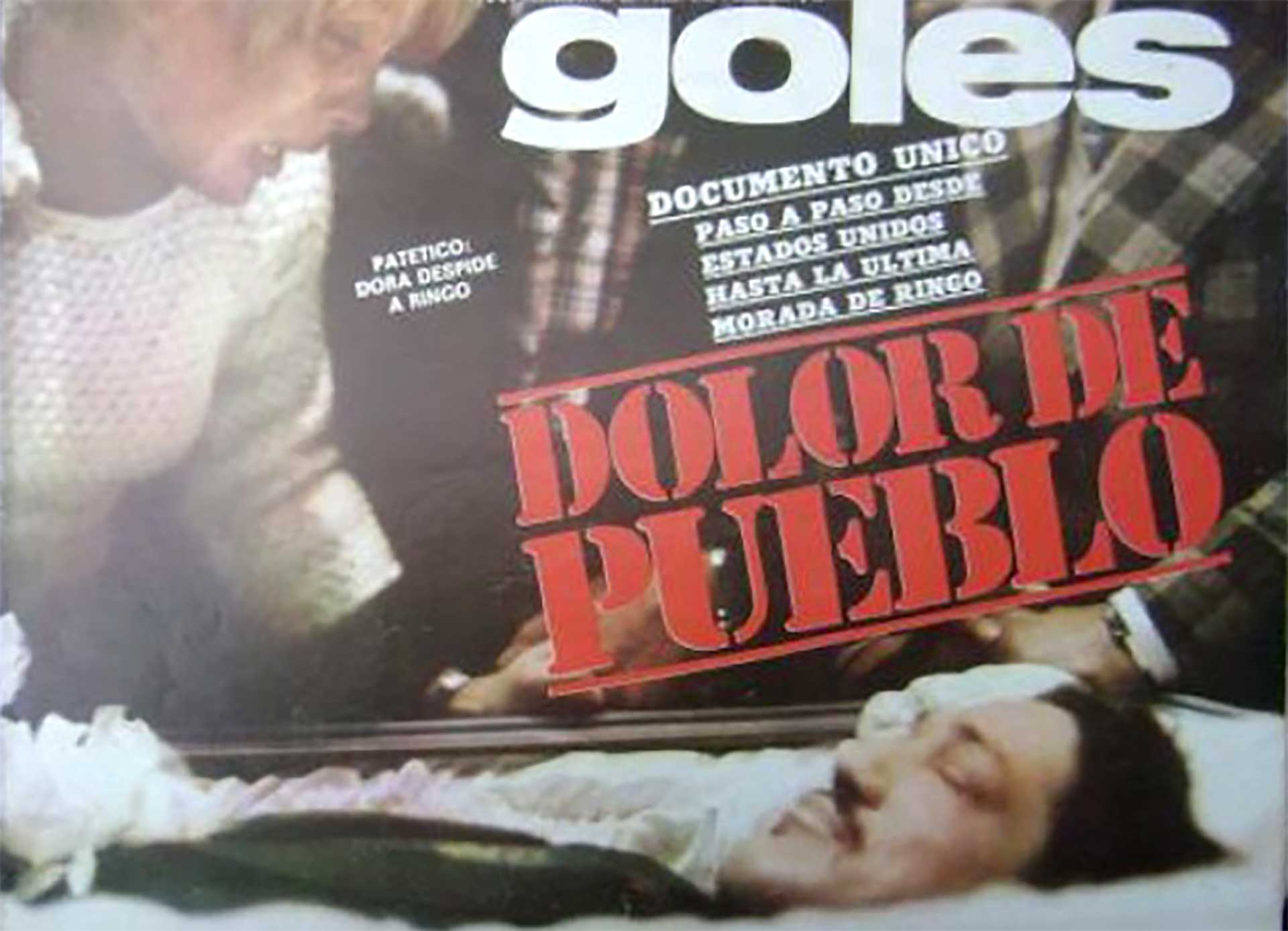 La revista Goles dio cuenta de la despedida popular a Ringo Bonavena