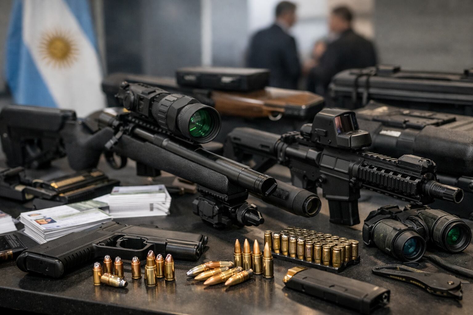 Especialistas destacan la importancia del manejo seguro de armas y del control riguroso para evitar accidentes y desvíos al mercado negro (Imagen Ilustrativa Infobae)