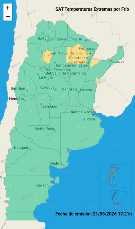 El mapa del pronóstico
