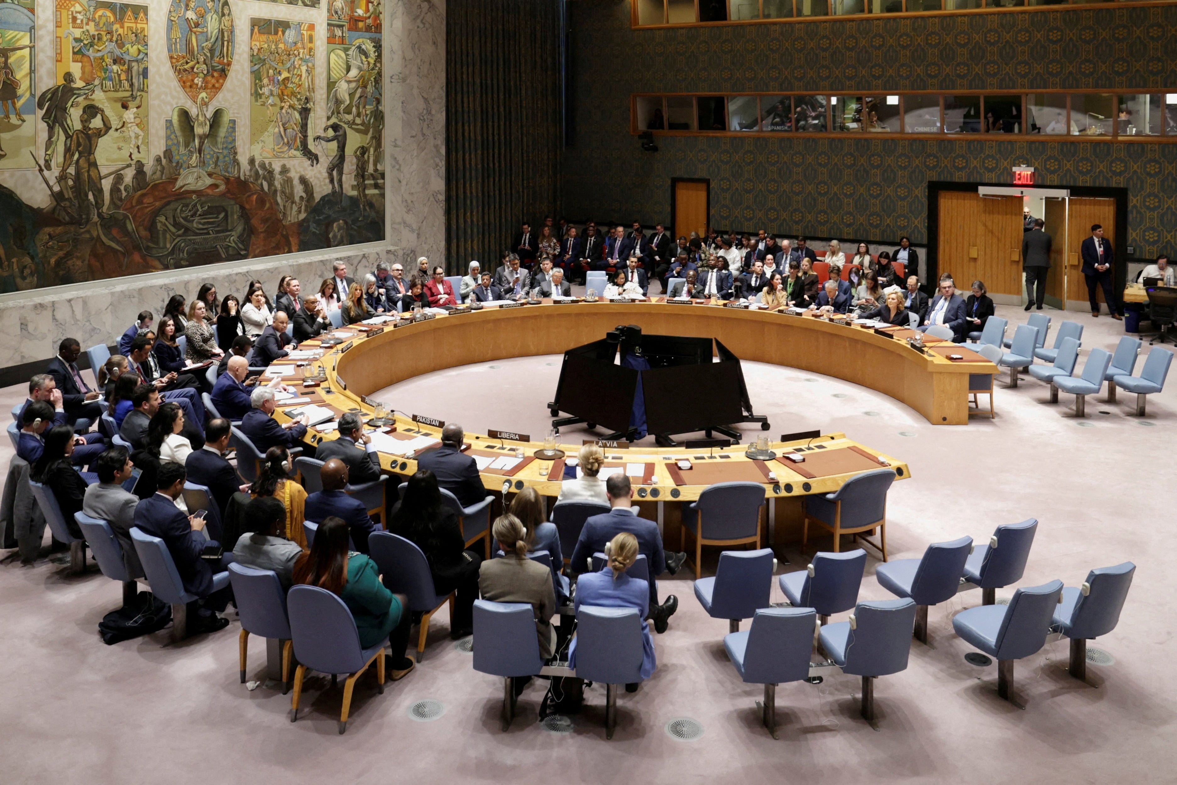 Imagen de archivo de una reunión del Consejo de Seguridad de Naciones Unidas, en la sede de la ONU en Nueva York, EEUU (REUTERS/Jeenah Moon)