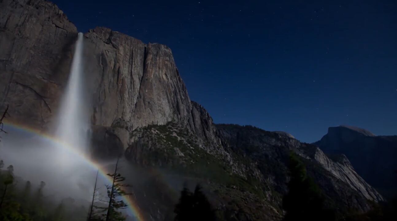 Arcos lunares, el fenómeno nocturno que ocurre casi cada año en Yosemite y pocos logran presenciar