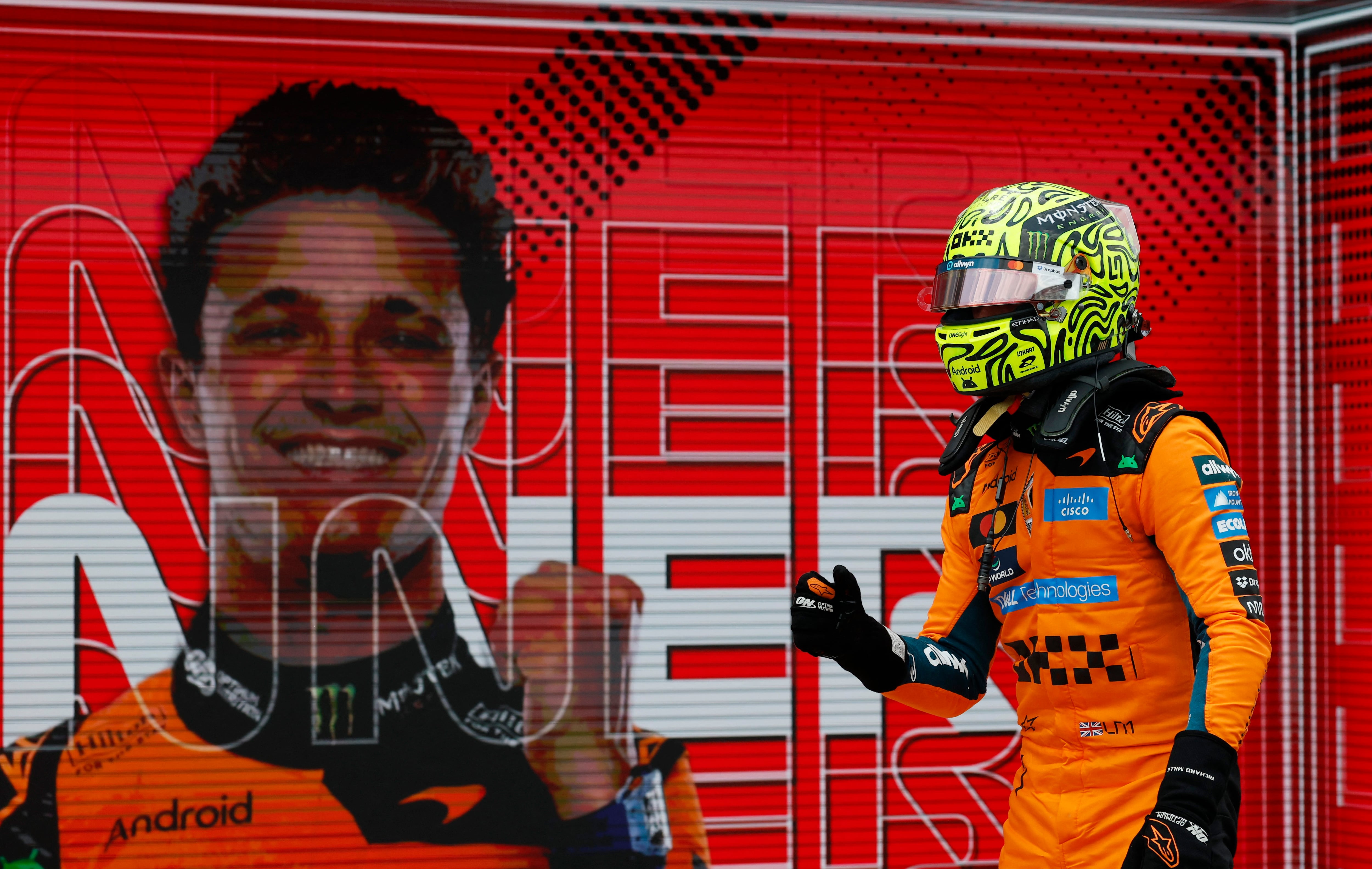 Lando Norris se quedó con la victoria de la Sprint del GP de Miami (REUTERS/Marco Bello)