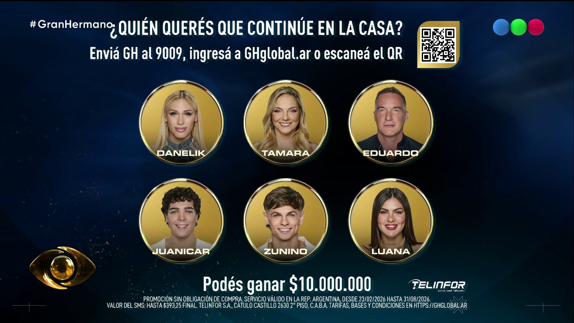 Los nominados son Danelik Galazán, Tamara Paganini, Eduardo Carrera, Juan Caruso, Franco Zunino y Luana Fernández