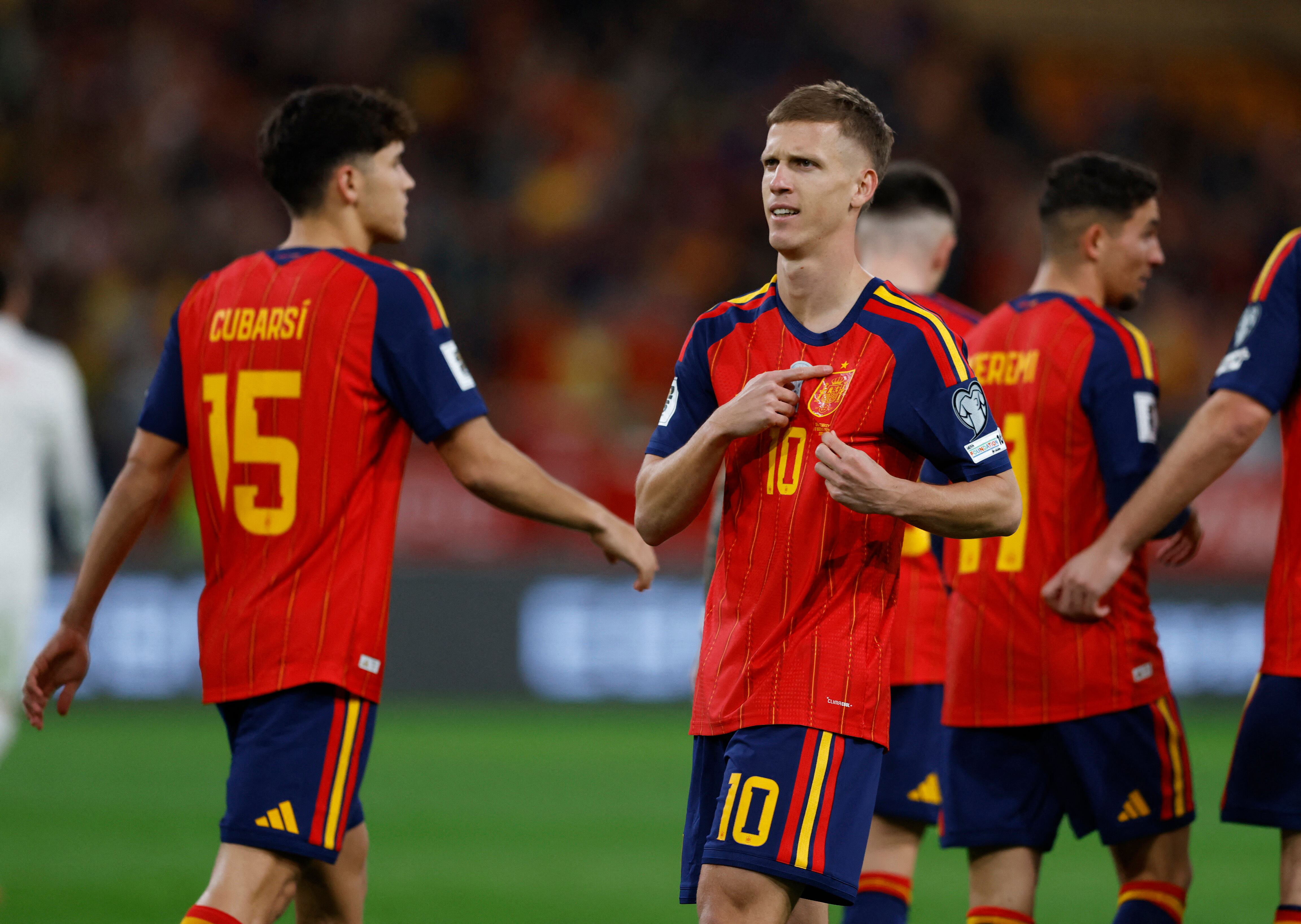 La piel titular que utilizará España (REUTERS/Marcelo Del Pozo)