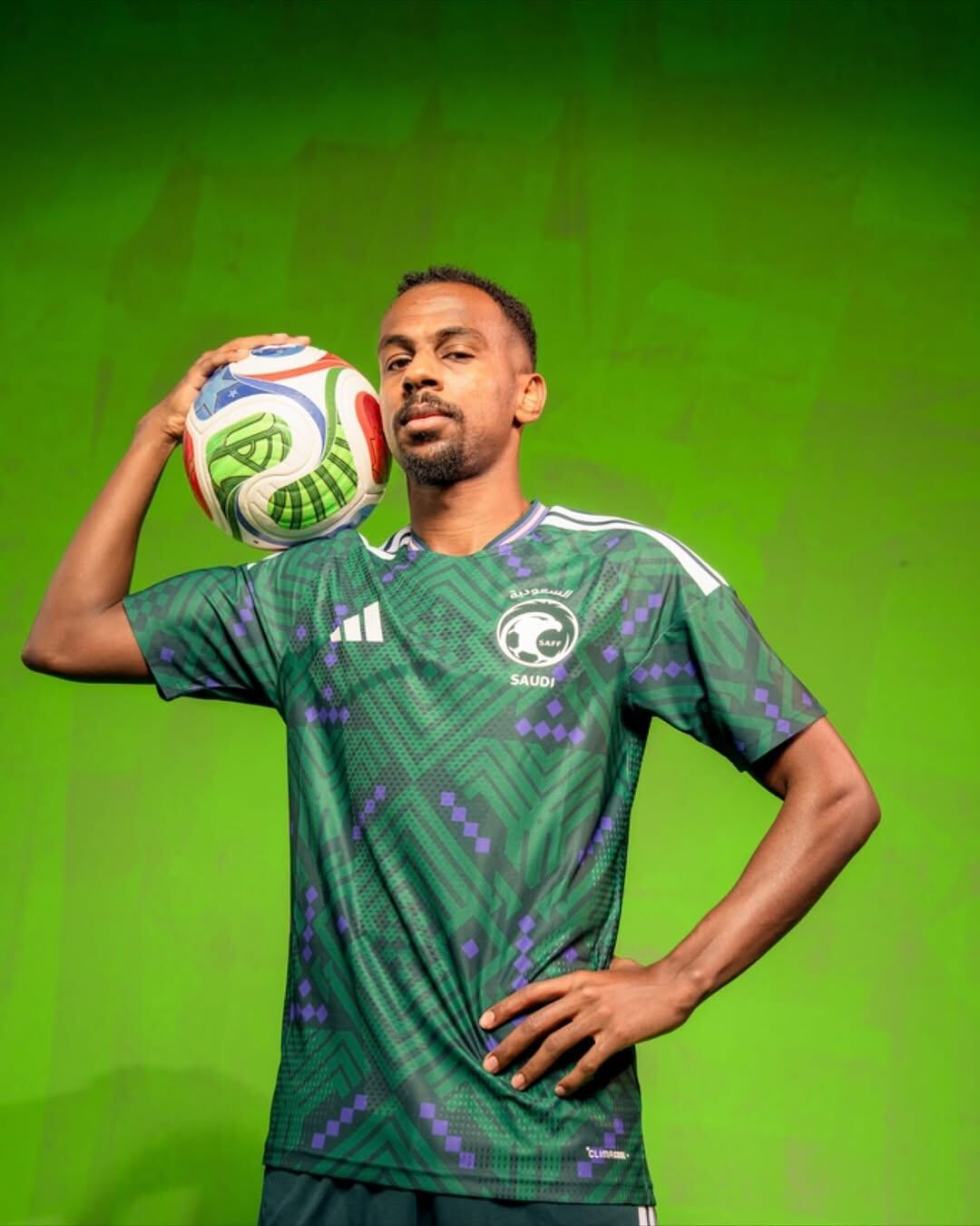La remera titular de Arabia Saudita (Adidas)