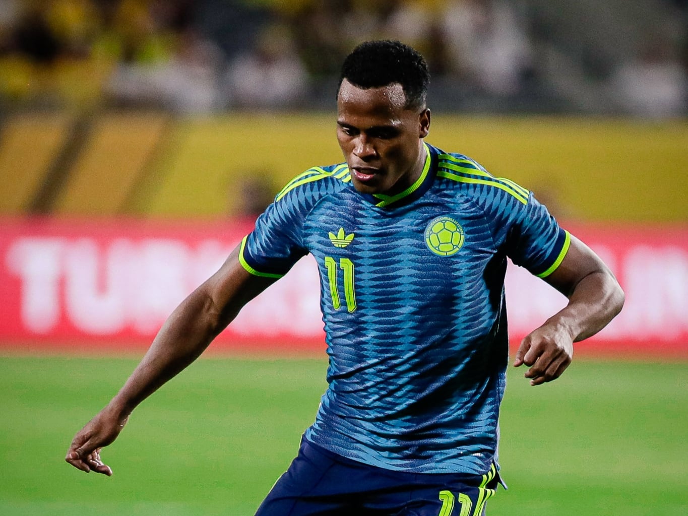 La remera suplente de Colombia (Mandatory Credit: Travis Register-Imagn Images)