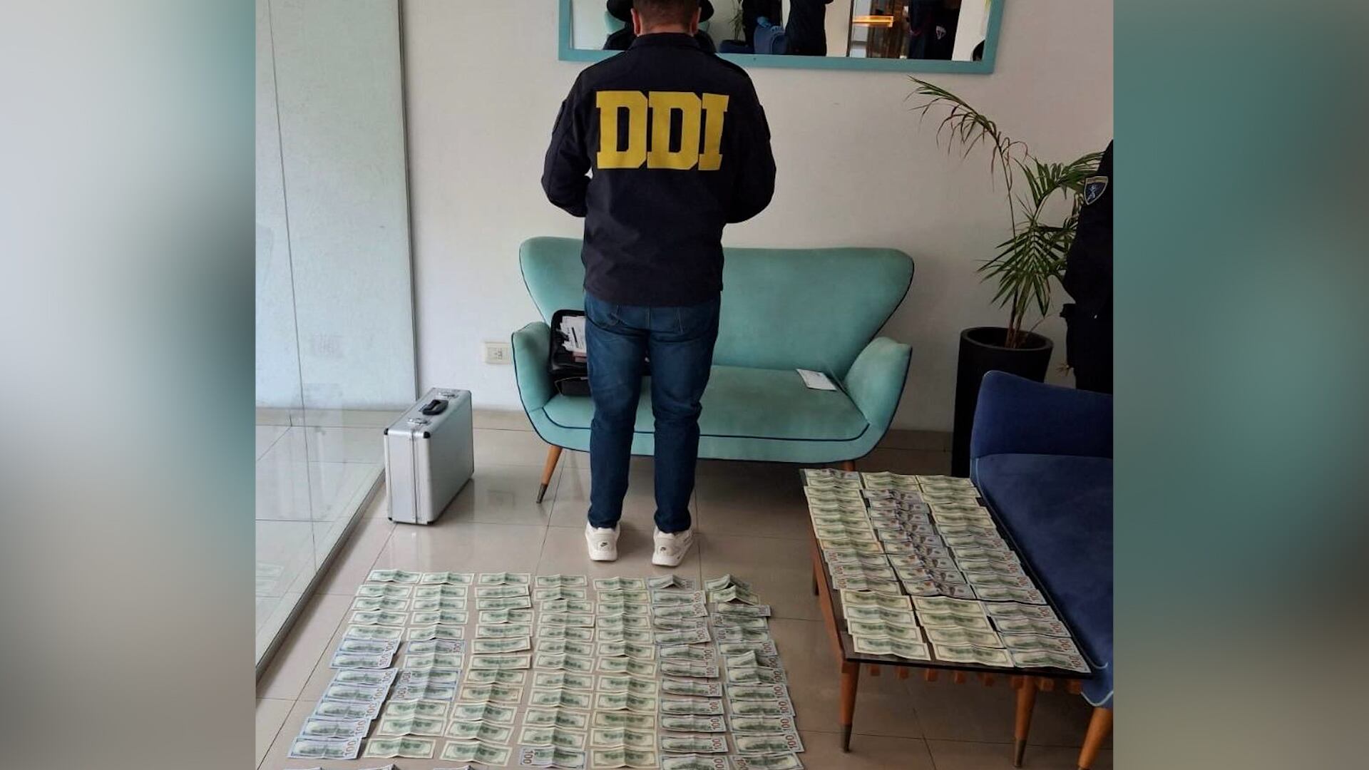 Los dólares secuestrados durante el operativo