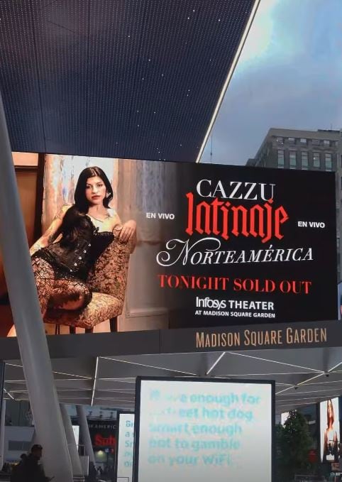 Cazzu se presentó en el Madison Square Garden, donde agotó las entradas en 24 horas: «¿Cuándo hubiera imaginado decir ‘buenas noches, New York?'»