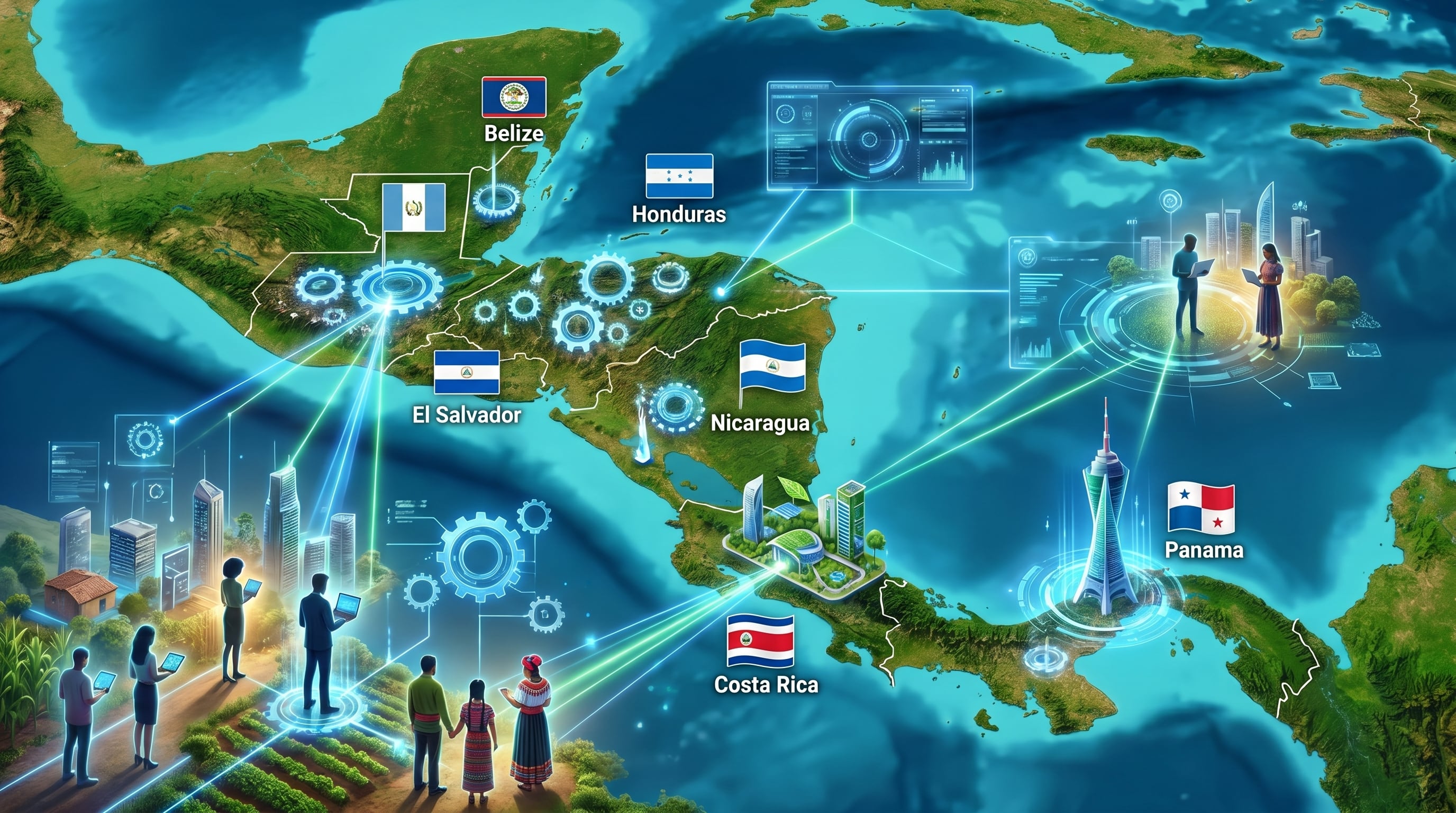 CEPAL destaca éxitos de innovación en El Salvador, Guatemala, Panamá y República Dominicana. Foto Infobae/Imagen ilustrativa asistida con IA