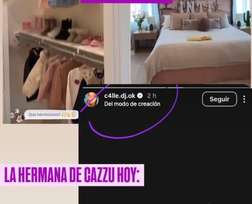Christian Nodal presentó el cuarto de su hija Inti y la hermana de Cazzu fue letal: “Manotazos de ahogado”