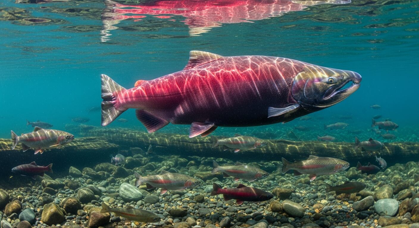 El avance del salmón rosado en aguas de Estados Unidos preocupa a científicos y autoridades ambientales por su rápida expansión y adaptación fuera del Pacífico Norte. (Imagen Ilustrativa Infobae)