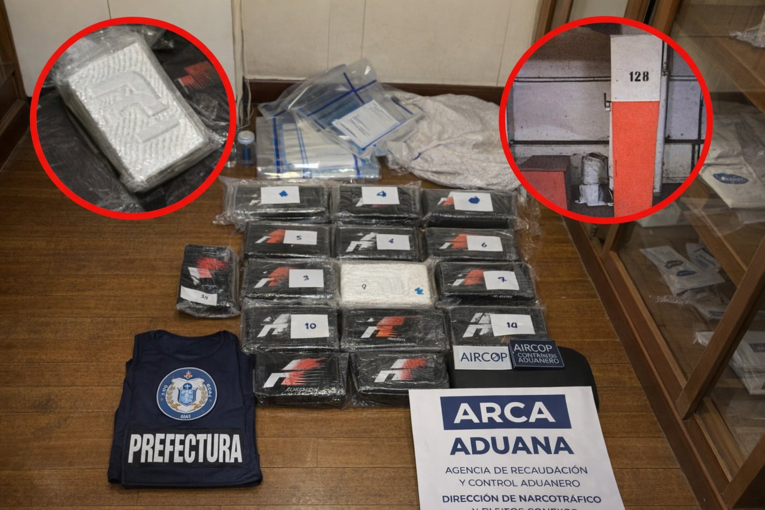 La cocaína hallada en el buque que llegó a Zárate