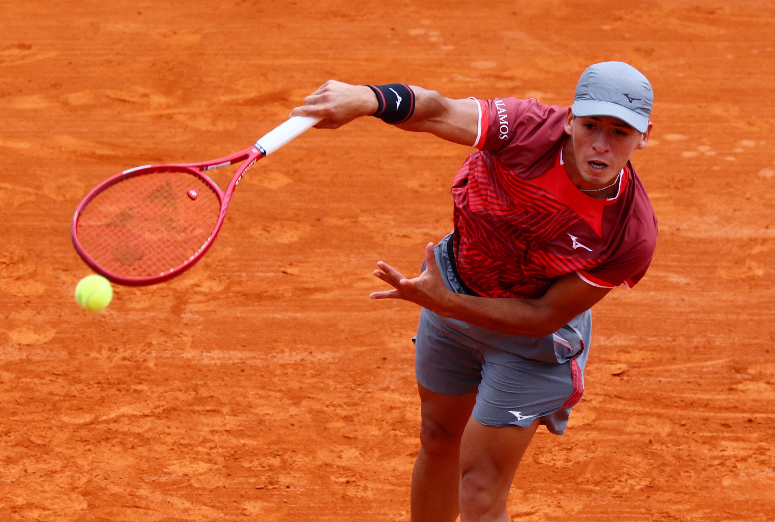 Sebastián Báez debuta en el Masters 1000 de Roma (Crédito: Carlos Alcaraz REUTERS/Manon Cruz)
