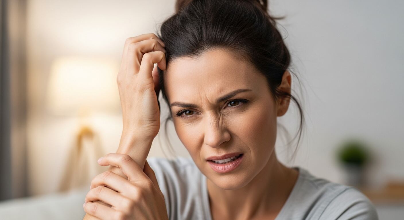 El picor intenso y la sensación de ardor en la piel son síntomas dermatológicos frecuentes en la dermatomiositis y afectan especialmente el cuero cabelludo (Imagen Ilustrativa Infobae)