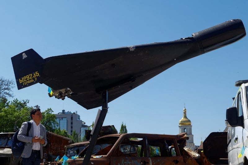 Rusia utiliza sus drones Geran-2 para atacar a la población ucraniana (REUTERS/Valentyn Ogirenko)