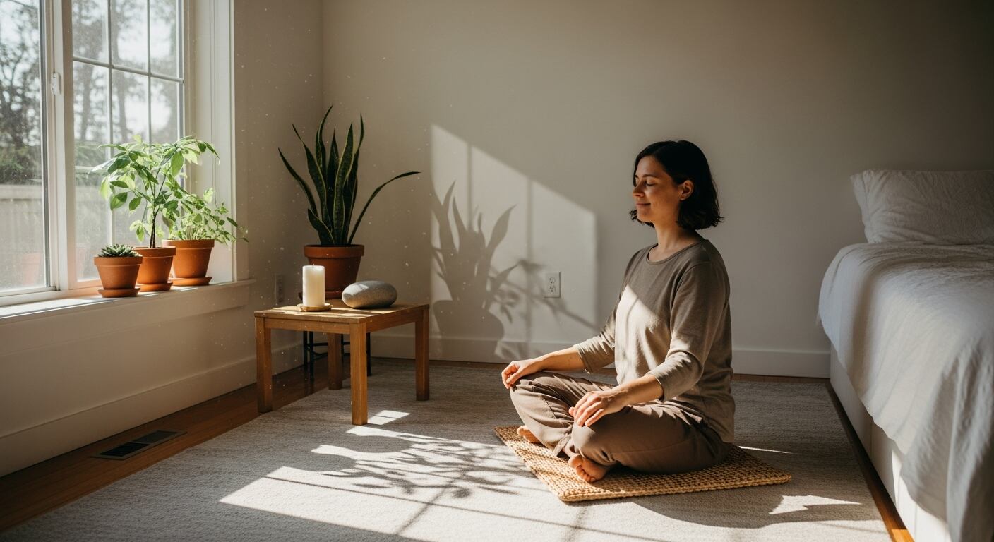 La meditación tradicional favorece la observación consciente de pensamientos y emociones, promoviendo la regulación emocional y la reducción del estrés (Imagen Ilustrativa Infobae)
