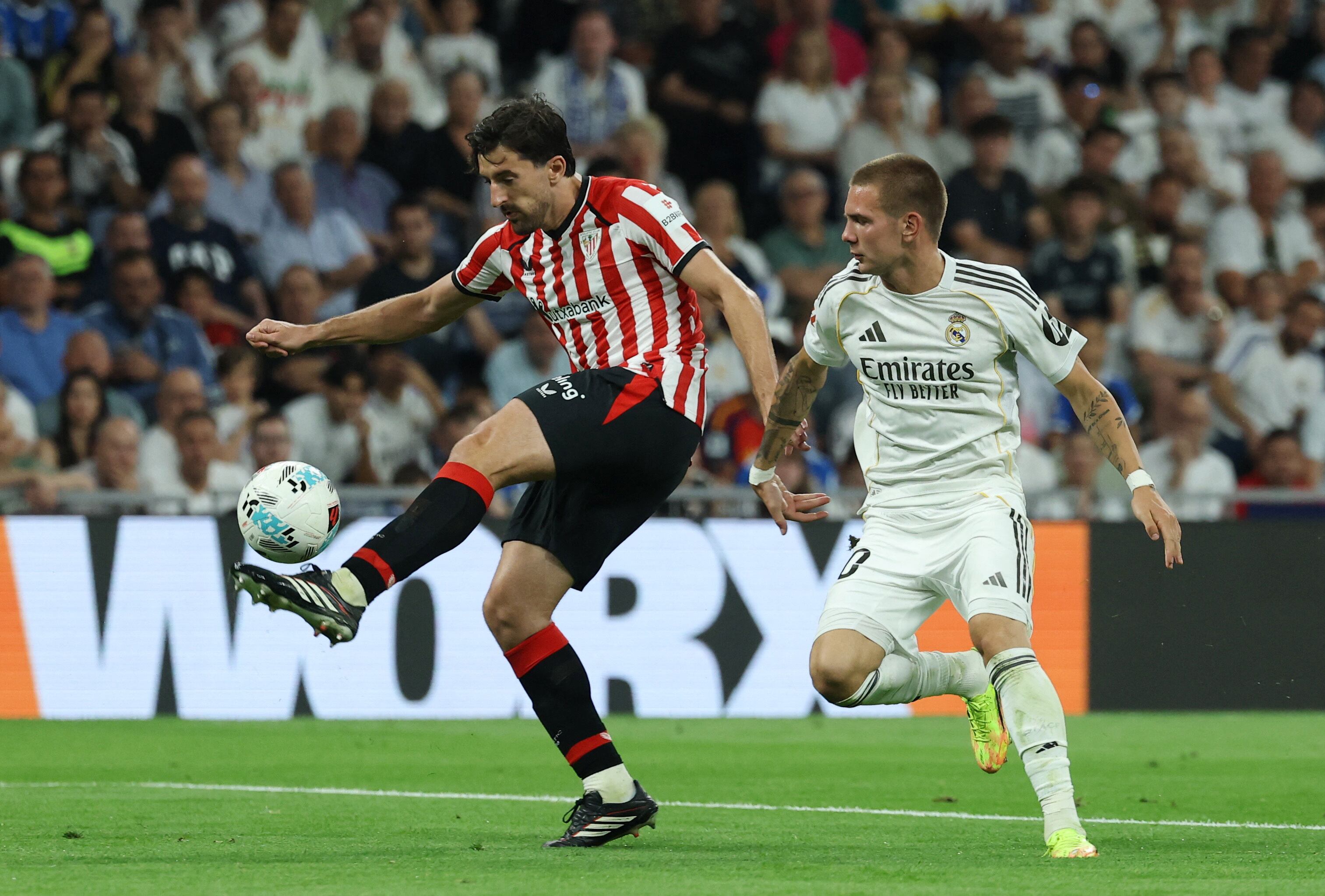 Franco Mastantuono completó 74 minutos en su último partido de la temporada con el Real Madrid (REUTERS/Kacper Pempel)