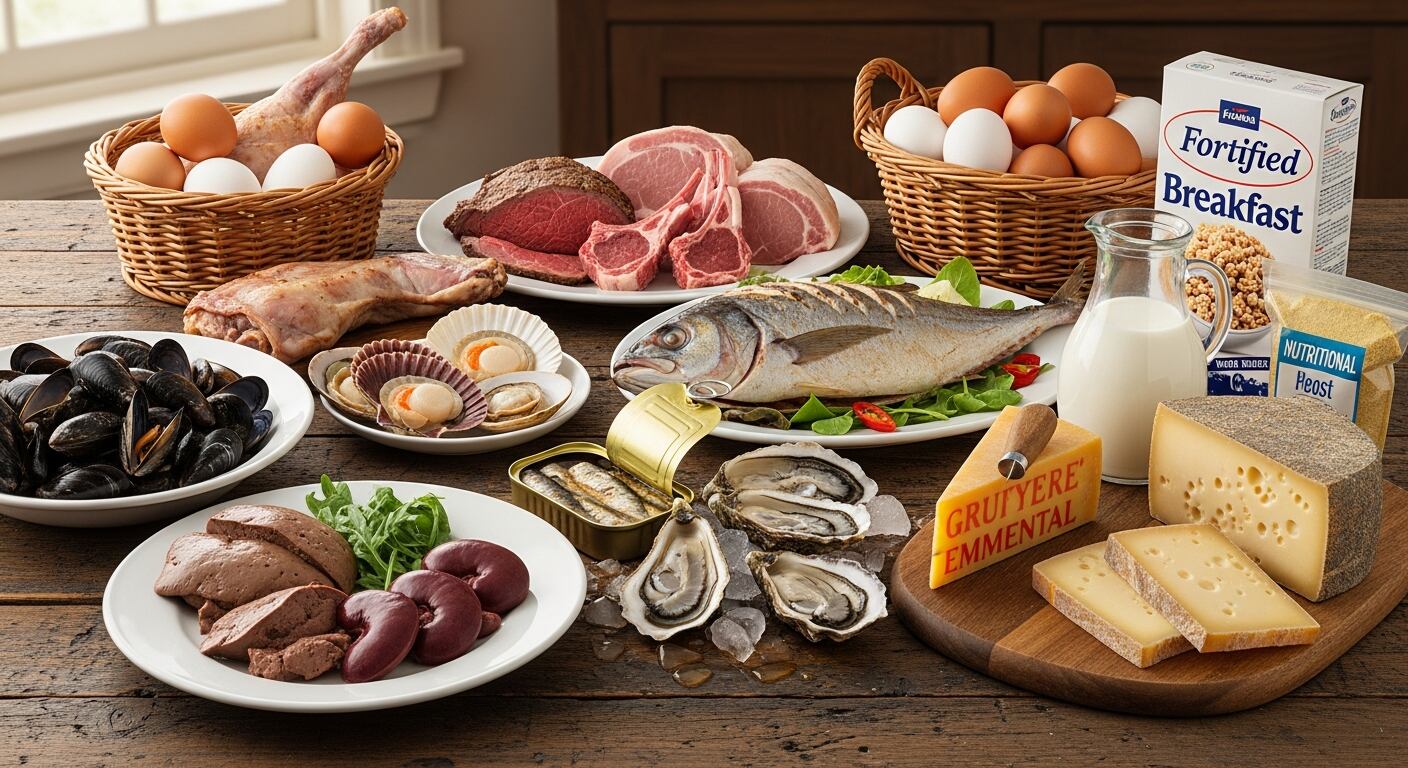 El hígado, los pescados grasos, los mariscos, los huevos y los lácteos figuran entre los principales alimentos ricos en vitamina B12, un nutriente clave para la función neurológica y la formación de glóbulos rojos (Imagen Ilustrativa Infobae)