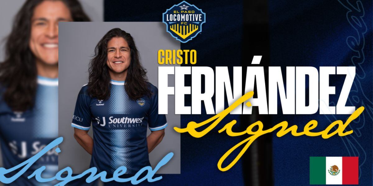 Cristo Fernández debutará como futbolista profesional en el El Paso Locomotive de la USL Championship tras dos meses de prueba (Instagram/El Paso Locomotive)