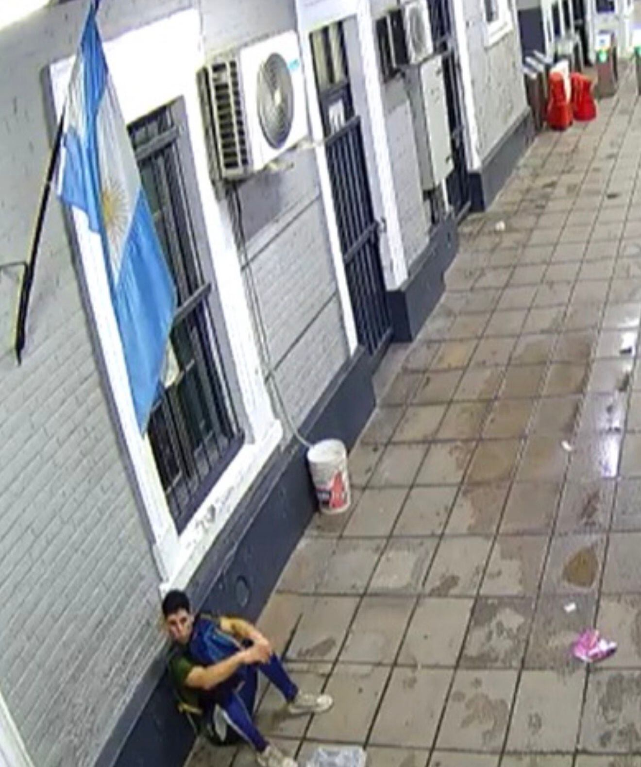 El acusado fue rastreado a través de cámaras de seguridad