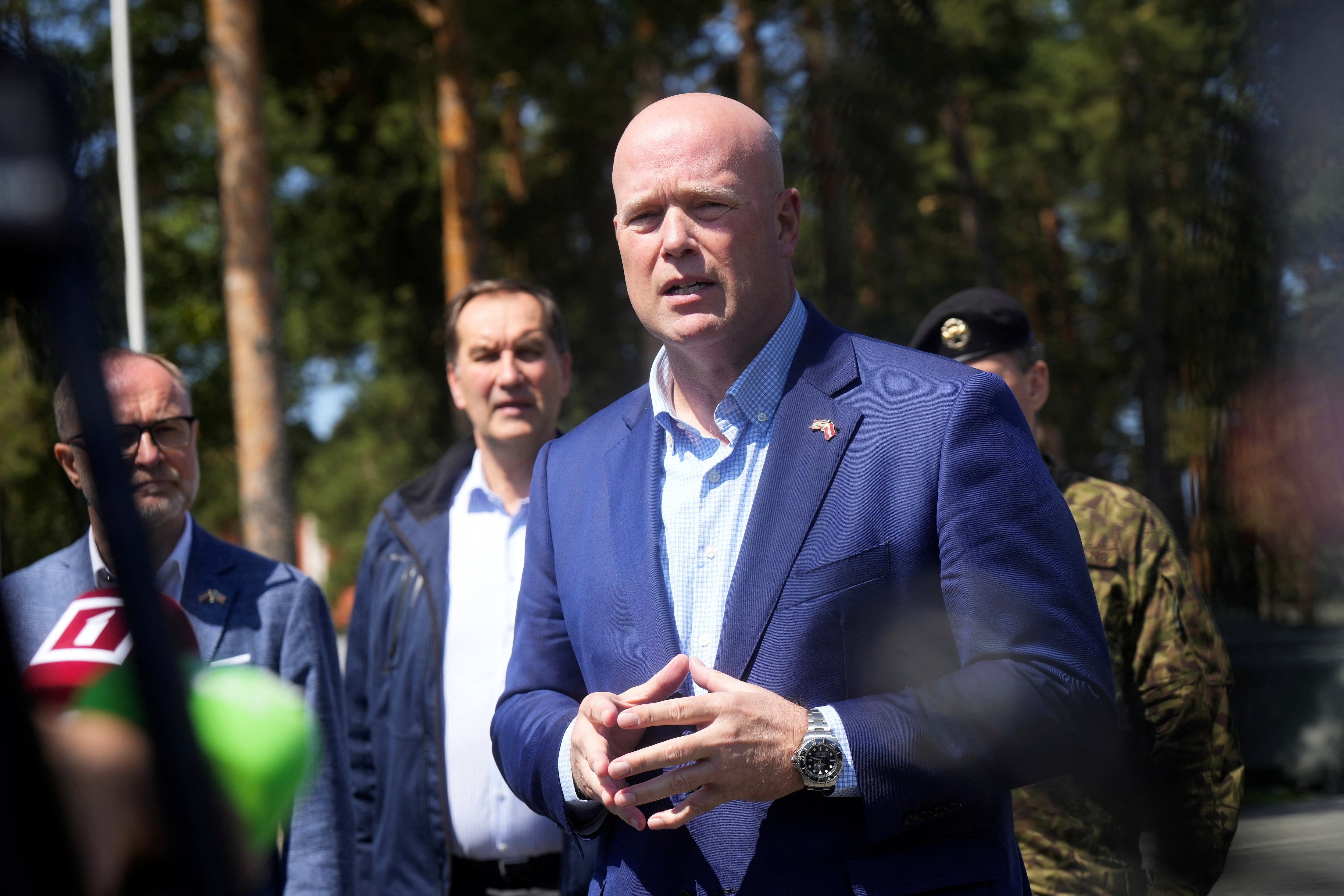 El embajador de Estados Unidos ante la OTAN, Matthew Whitaker (REUTERS/Ints Kalnins)
