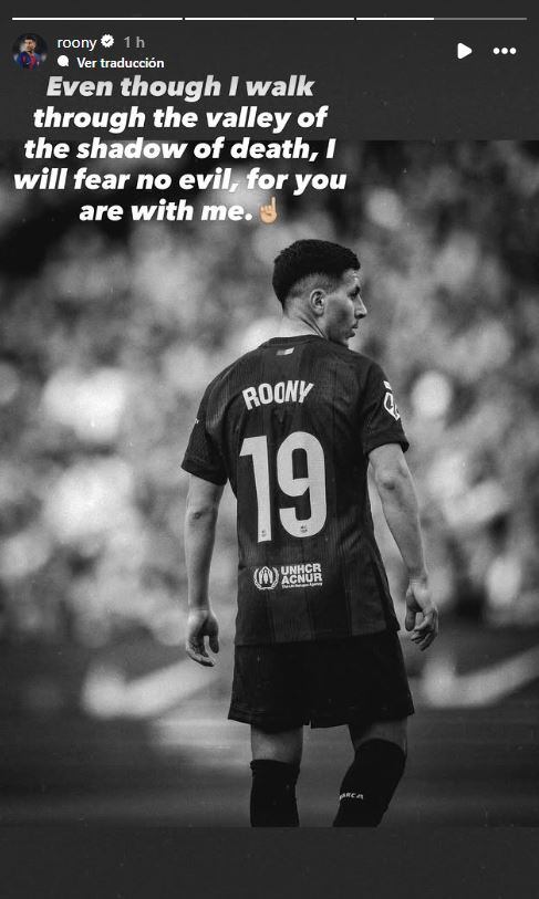 El mensaje de Roony Bardghji en redes tras quedarse afuera de la lista de la selección de Suecia para el Mundial 2026 (Instagram)